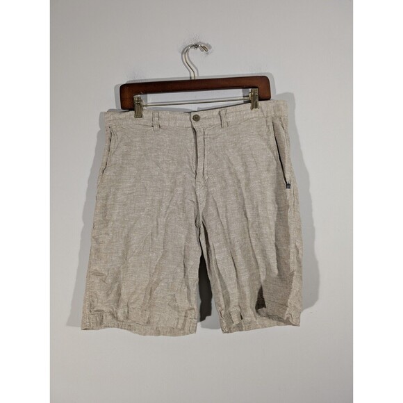 Patagonia Shorts Men Sz 34 Tan Hemp Cotton Blend Outdoor Hiking STY57735 - Picture 1 of 11
